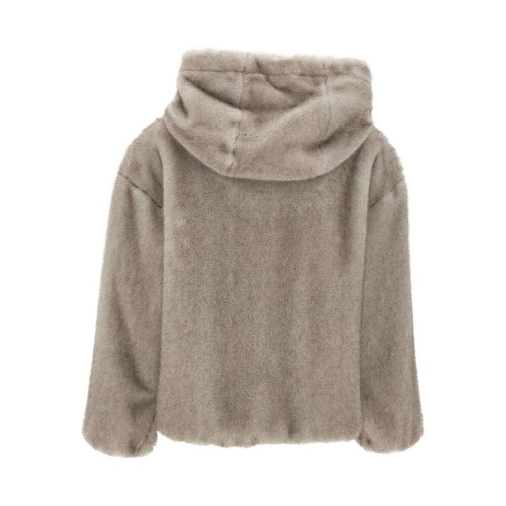 Herno Women Soft Faux-Fur Hooded Jacket - Picture 2 of 4